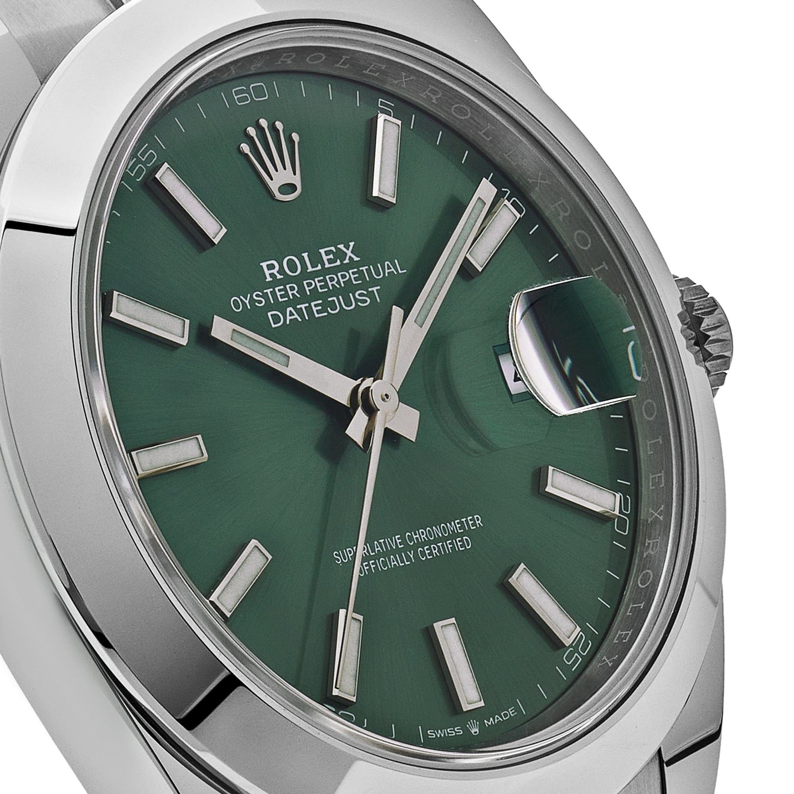 R01ex Datejust 41 126300 Stainless Steel Green Dial Oyster (2025)