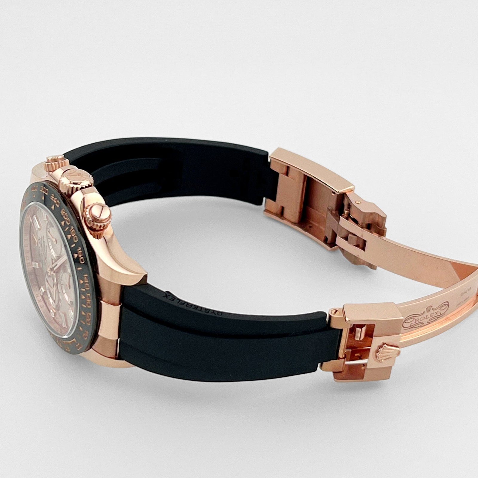 R01ex Daytona 116515LN Rose Gold Baguette D1am0nd Sundust Dial (2023)