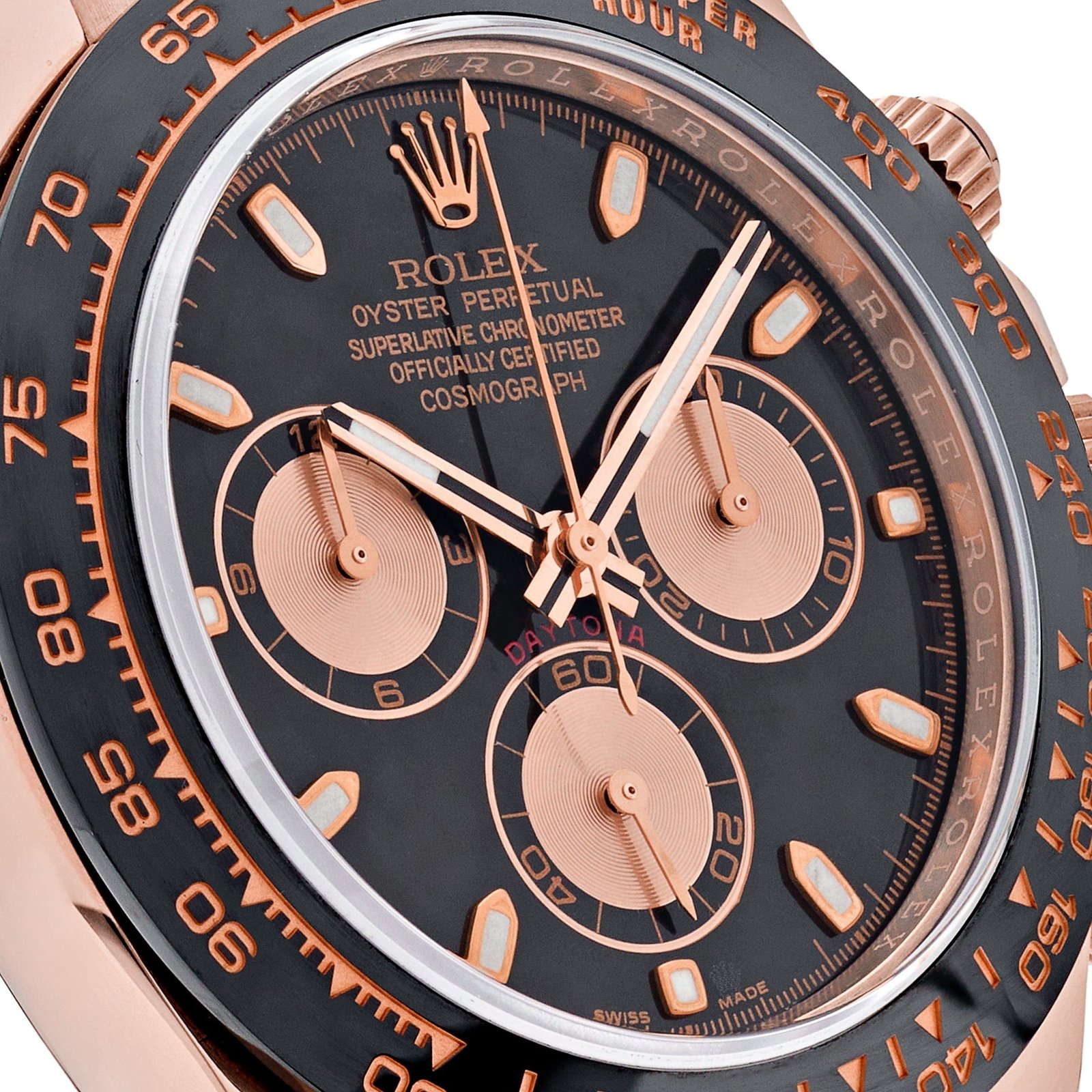 R01ex Daytona 116515LN Rose Gold Black Dial (2022)