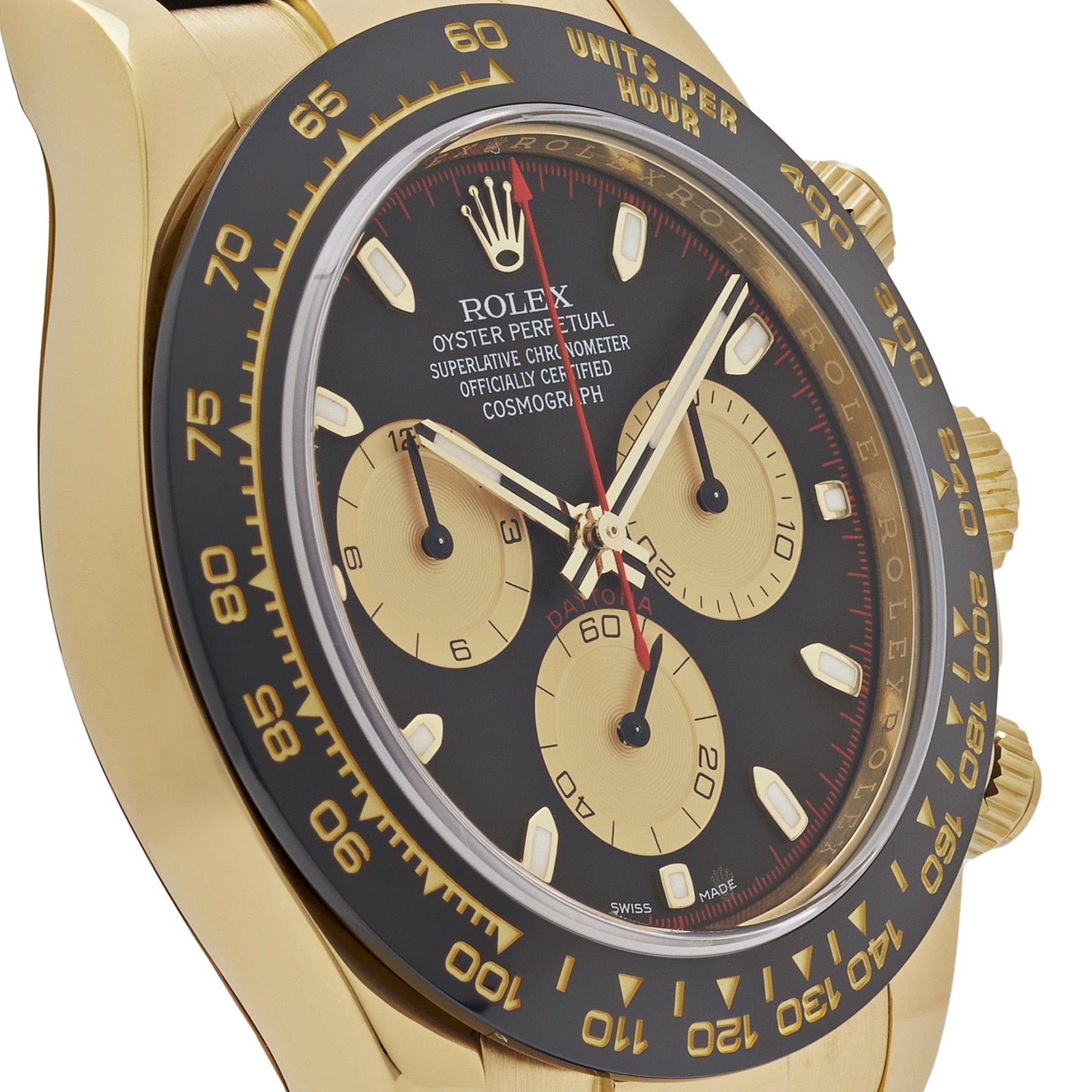 R01ex Daytona 116518LN ‘Paul Newman’ Yellow Gold Black Dial (2017)