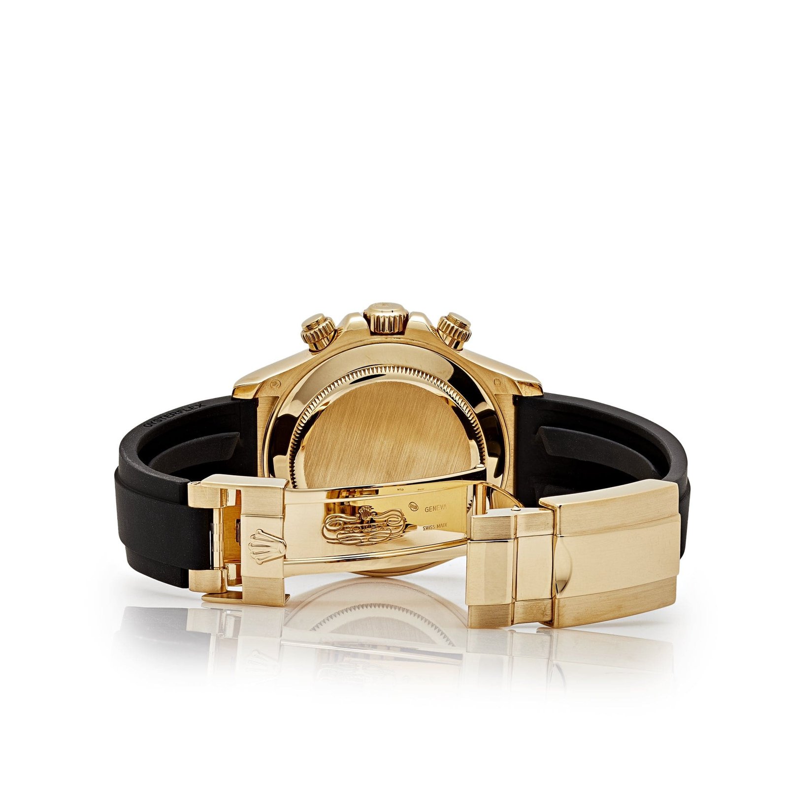 R01ex Daytona 116518LN Yellow Gold Champagne Black Dial