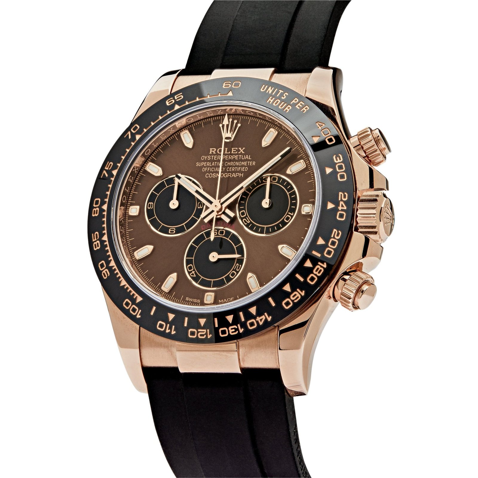 R01ex Daytona 116515LN Rose Gold Chocolate Dial