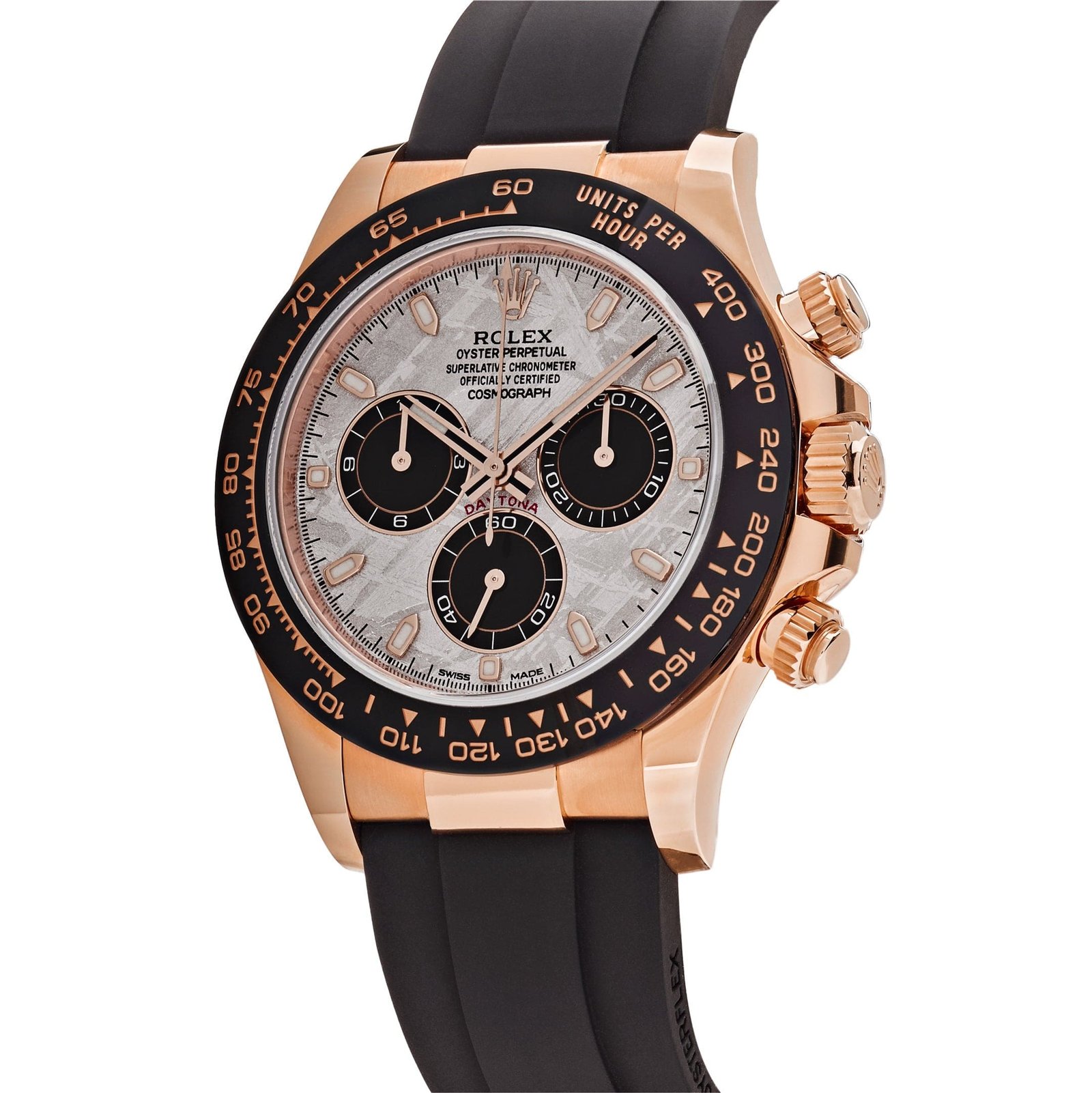 R01ex Daytona 116515LN Rose Gold Meteorite Dial