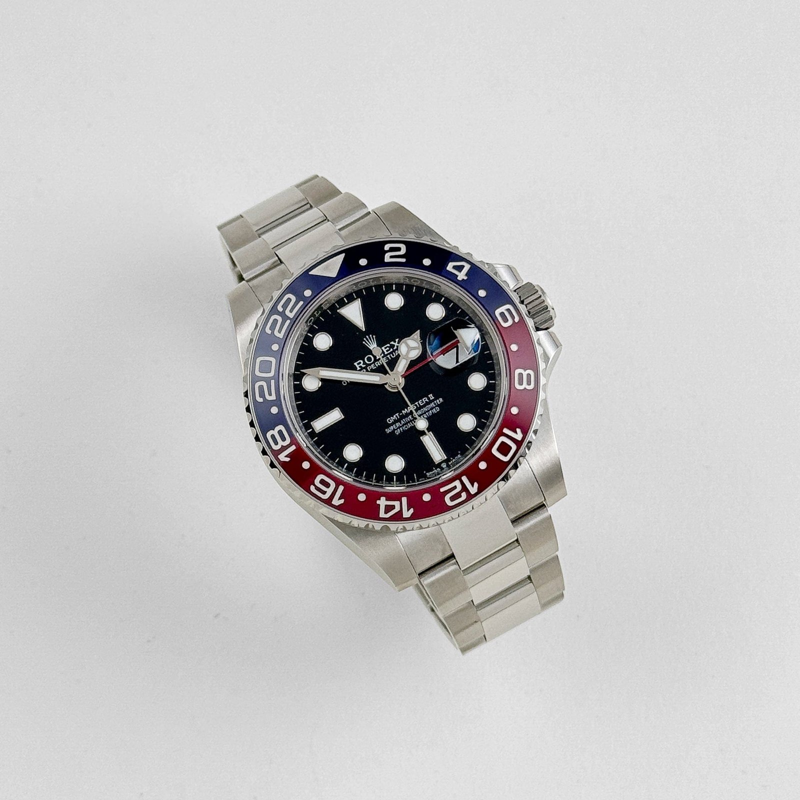 R01ex GMT-Master II 126710BLRO ‘Pepsi’ Stainless Steel Black Dial Oyster (2024)