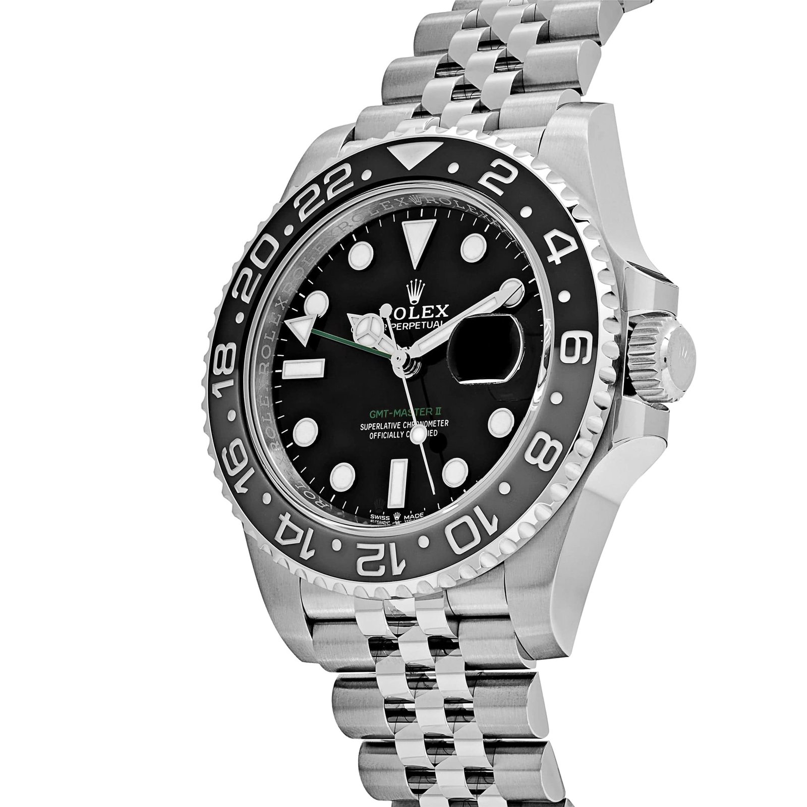 R01ex GMT-Master II 126710GRNR ‘Bruce Wayne’ Stainless Steel Black Dial Jubilee (2024) 40mm