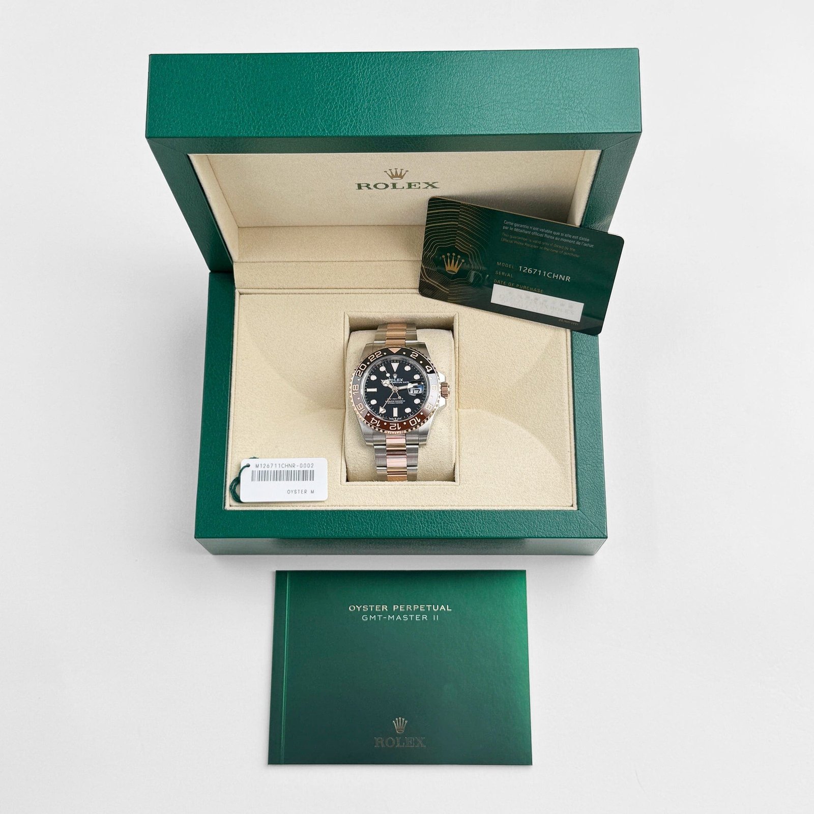R01ex GMT-Master II 126711CHNR ‘Root Beer’ Rose Gold Stainless Black Dial (2023)