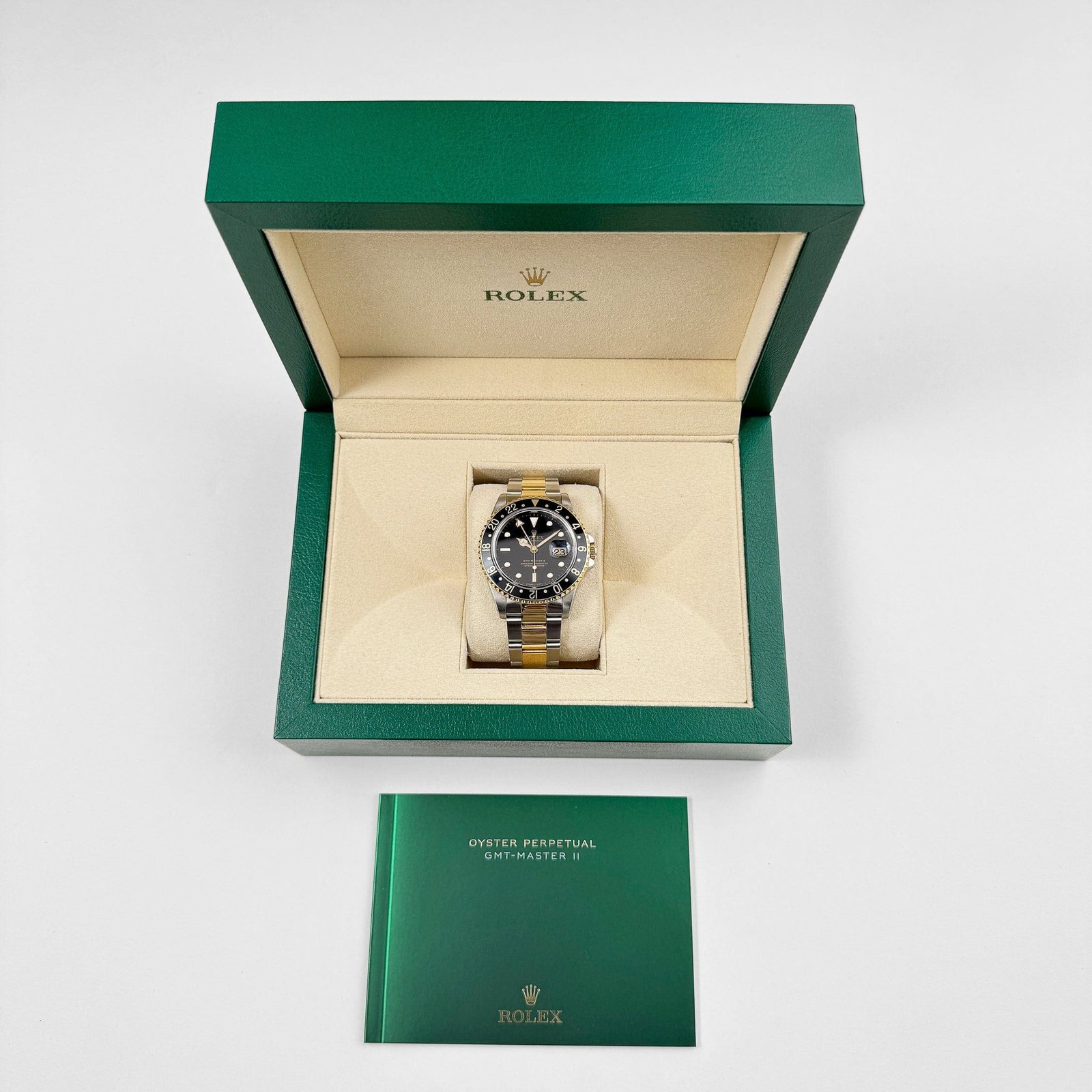 R01ex GMT-Master II 16713 Stainless Steel Yellow Gold Black Dial (1997)