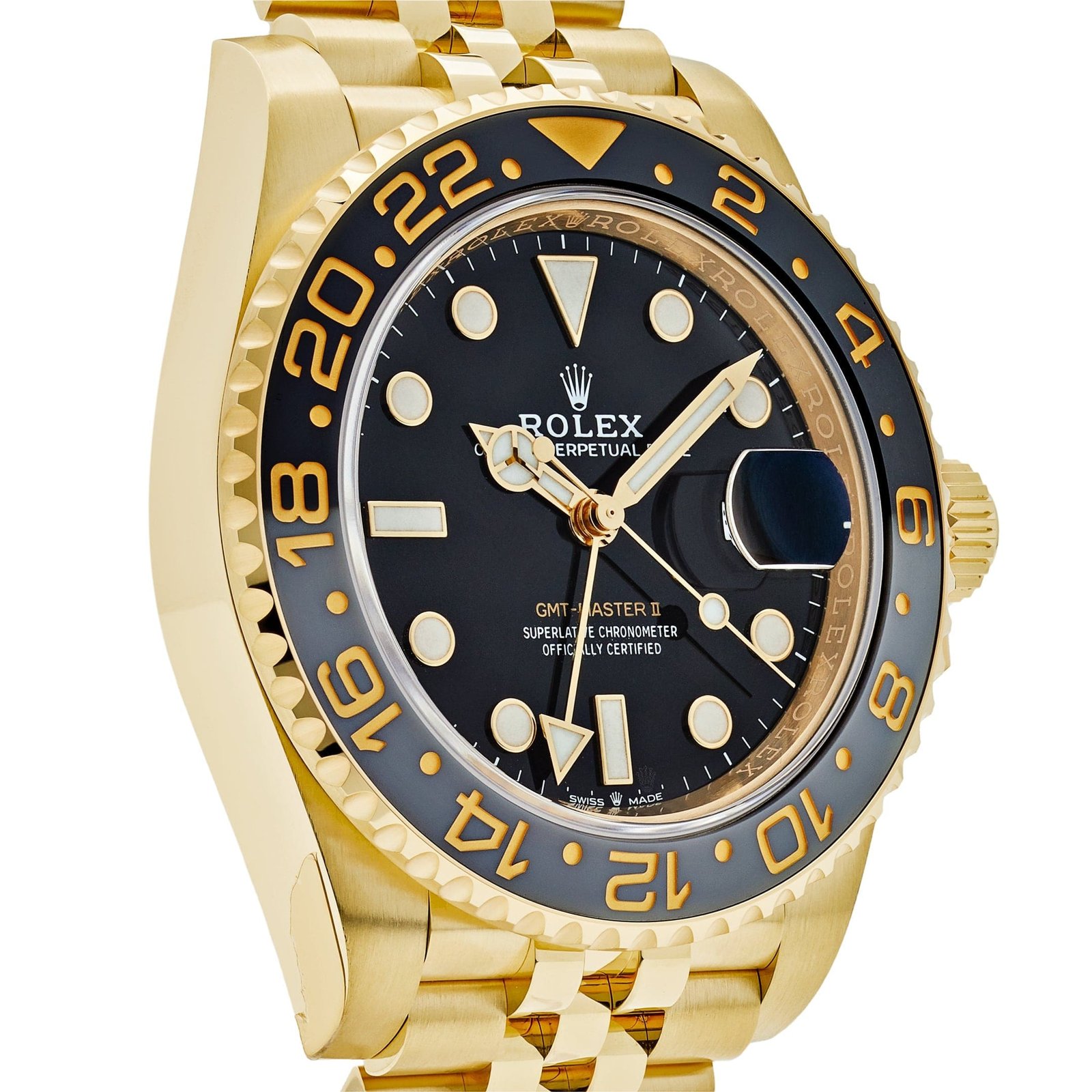 R01ex GMT-Master II 126718GRNR Yellow Gold Black Dial Jubilee (2025)