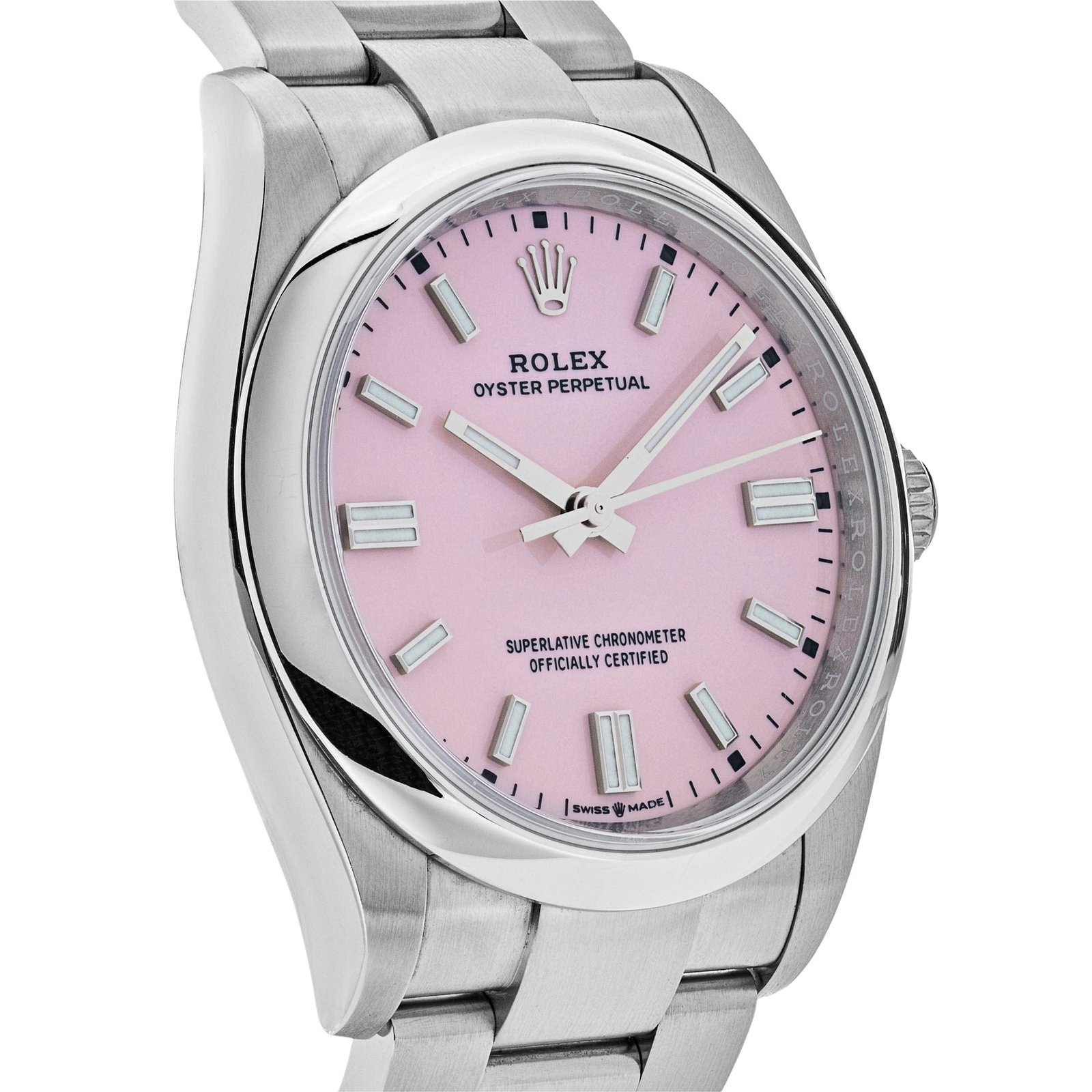 R01ex Oyster Perpetual 36 126000 Stainless Steel Candy Pink Dial (2024)
