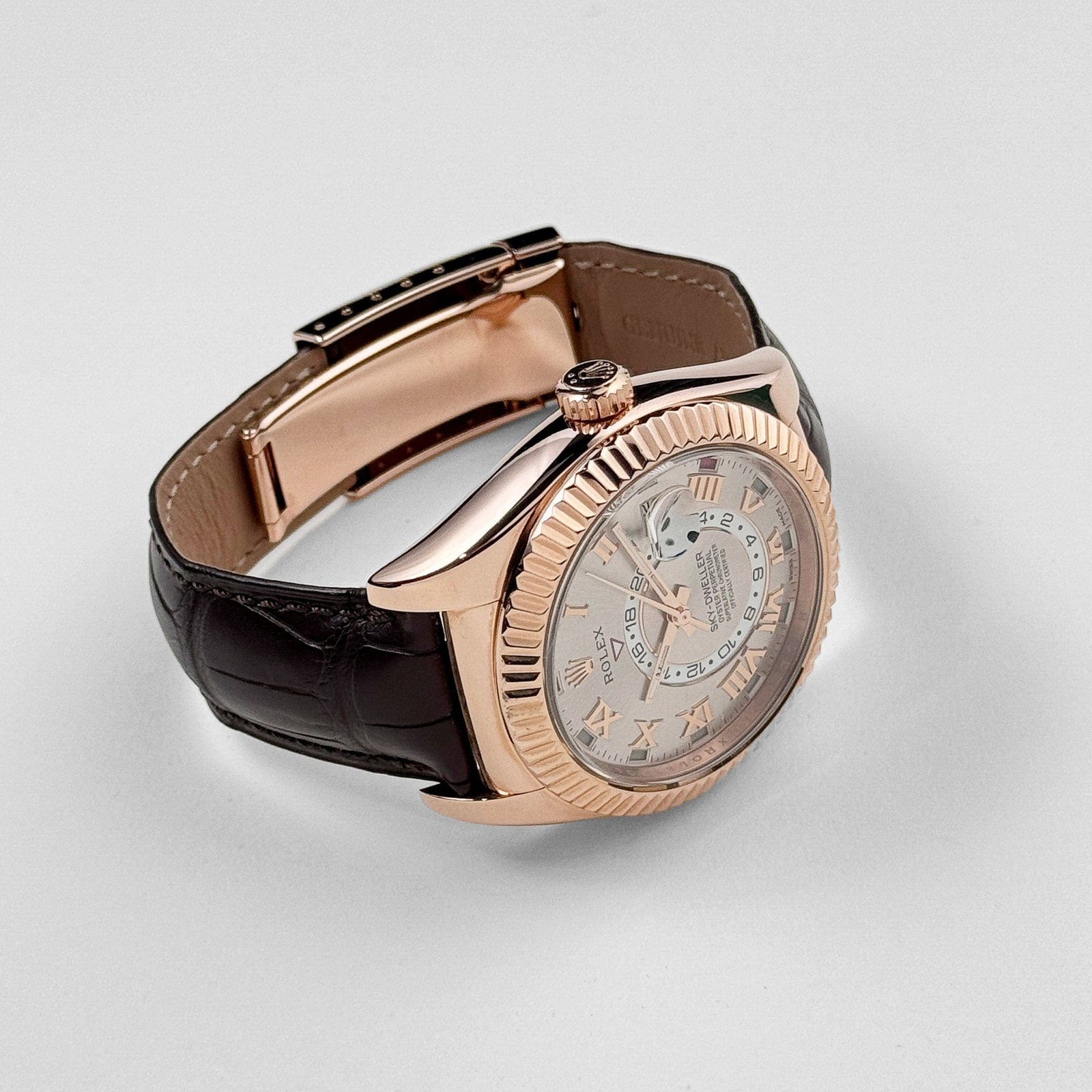 R01ex Sky-Dweller 326135 Rose Gold Sundust Dial (2016)