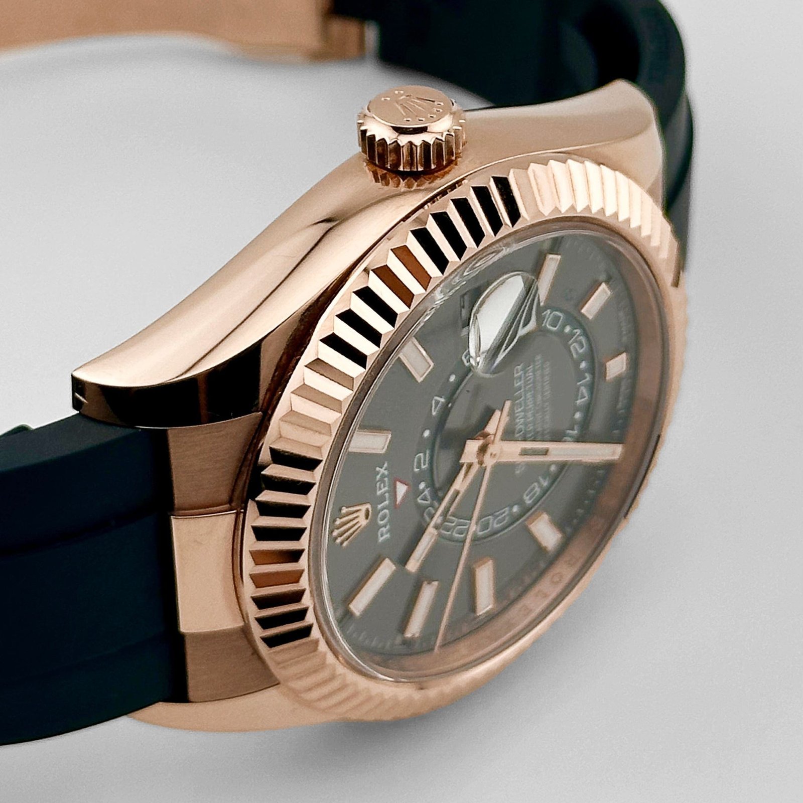 R01ex Sky-Dweller 336235 Rose Gold Slate Rhodium Dial (2024)