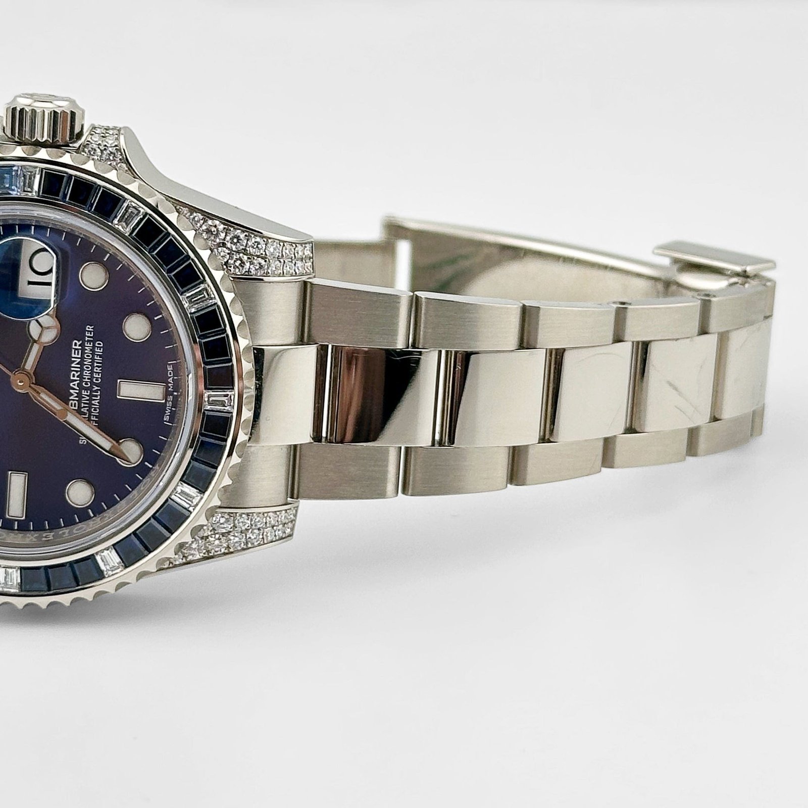 R01ex Submariner Date 116659SABR White Gold Blue Dial Sapphire D1am0nd Bezel (2022)