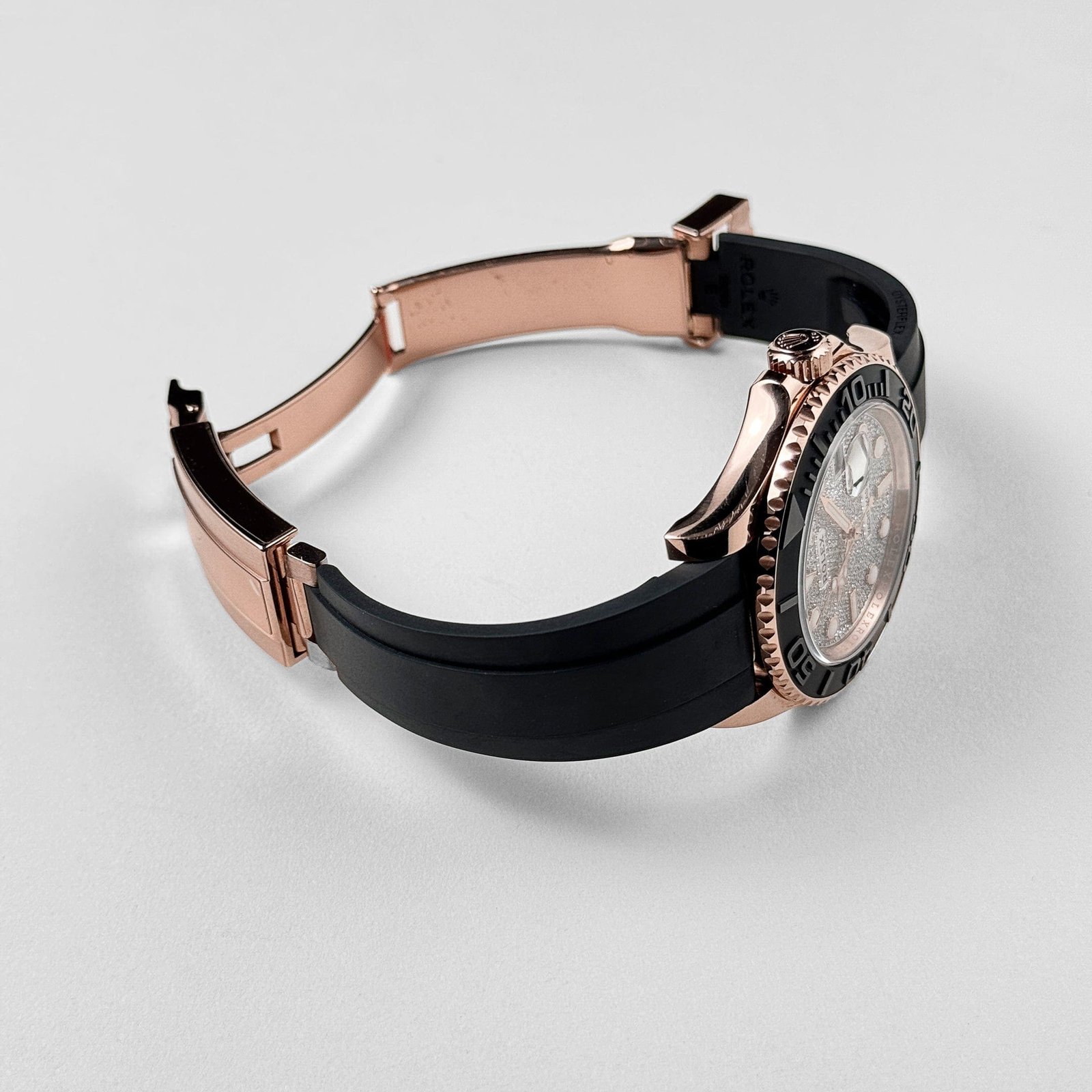 R01ex Yacht-Master 40 126655 Rose Gold Pave D1am0nd Dial (2023)