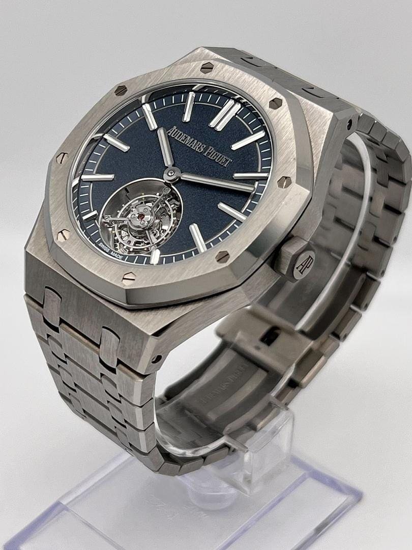 Audemars P1g*et Royal Oak Selfwinding Flying Tourbillon 26730TI.OO.1320TI.01 ’50th Anniversary’ Titanium Blue Dial