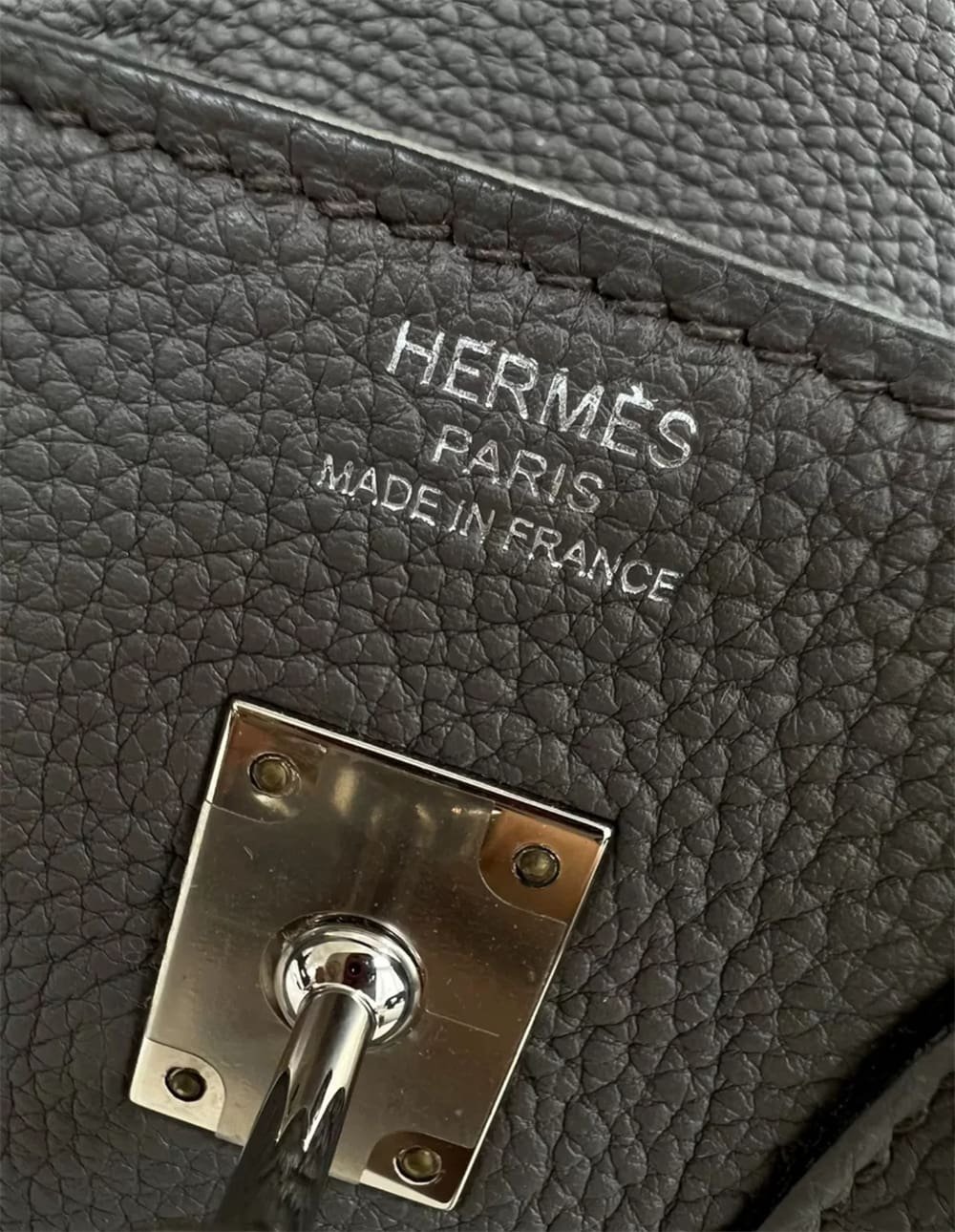 H**me5 Birkin 25 Gris Meyer Togo Leather Palladium Hardware